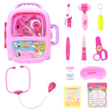 10 шт./компл. доктор чемодан ролевые игры игрушка с электронным стетоскопы образовательные ролевые игры игрушка