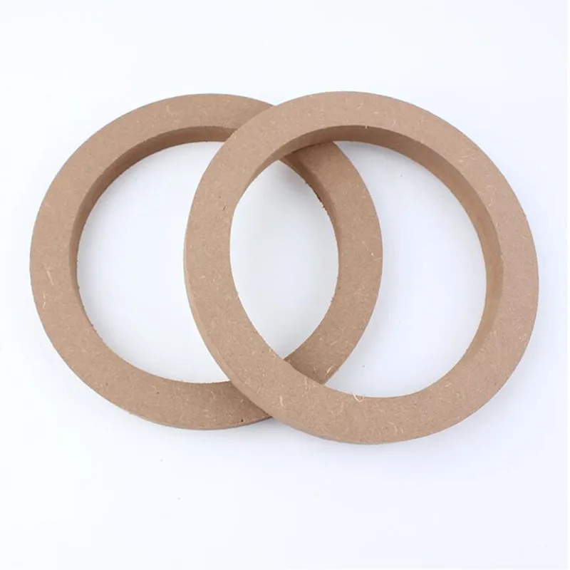 

I KEY BUY 2 Pcs 6.5 Inch Car Speaker Mounting Mat Wood Washer Shockproof Low Frequency Diving Clear 6 Inch Thickness 20 mm