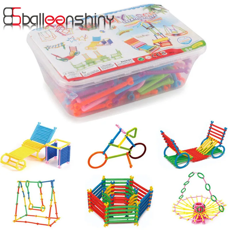 

200pcs/set Assembled Building Blocks Toy DIY Early Educational Kids Children Colorful Plastic Blocks For Baby Christmas Gift