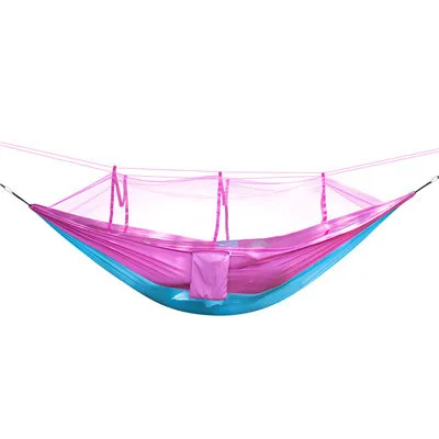 Camping Hammock with Mosquito Net Travel Portable Lightweight Hammocks with Tree Straps for Outsides Beach Patio Hiking Hiking 