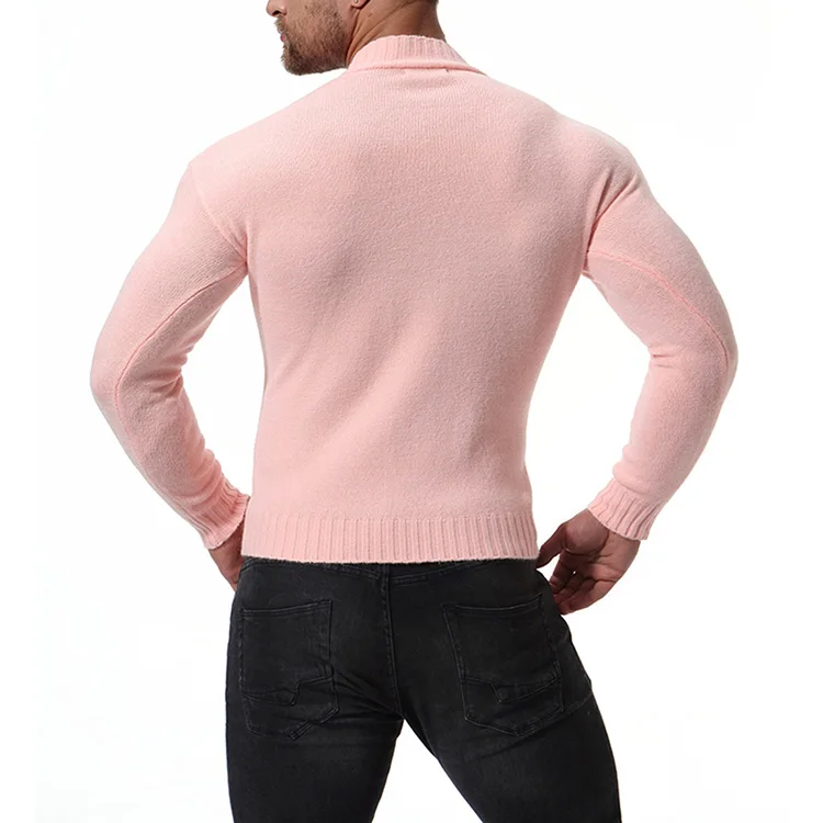 HCXY, мужской вязаный пуловер и свитер для мужчин, майка, мягкий пуловер для мужчин, шерстяной стрейчевый мужской свитер с высоким воротом