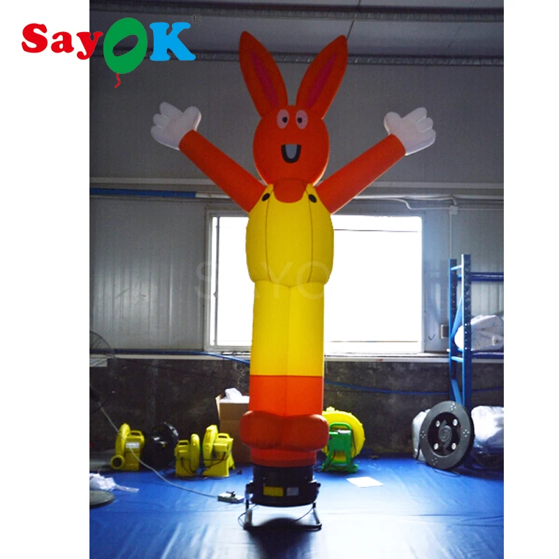 10 футов высокий яркий дизайн надувные Кролик Мини Воздушный танцор небо танцор с воздуходувы для продажи