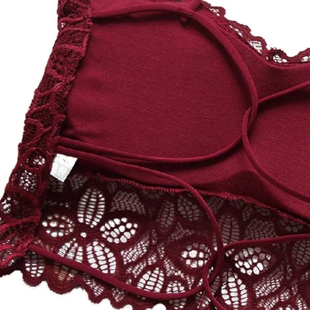 Female Bralette Lingerie Woman Intimates Sexy Floral Lace BH Bras for Women Full Cup Embroidery Solid Colour Padded Push-up Bra 25 UT0465(5)