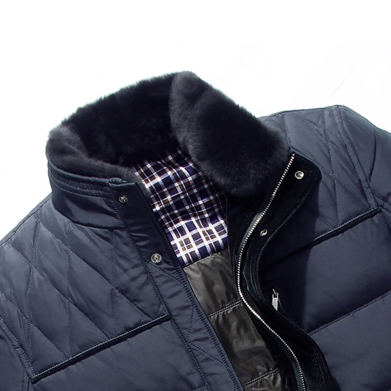 Rex De 022 Collier Green Épais 022 Lapin Fourrure Occasionnel 2017 D'âge Mâle Blue Jungle Vestes Khaki Bas Veste Hiver Zone Nouvelle Vers Moyen Le Hommes 022 zpSqUMV