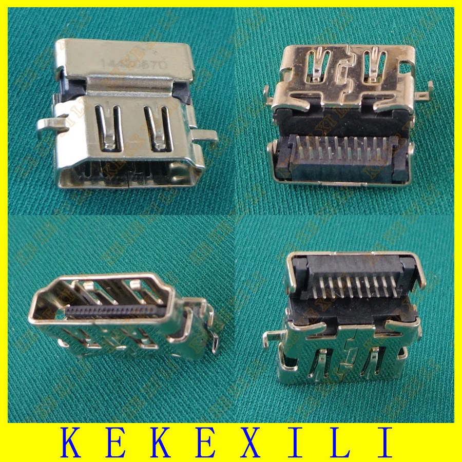 100 pcs New Replacement HDMI Female Jack PCB Socket Connector / 19P