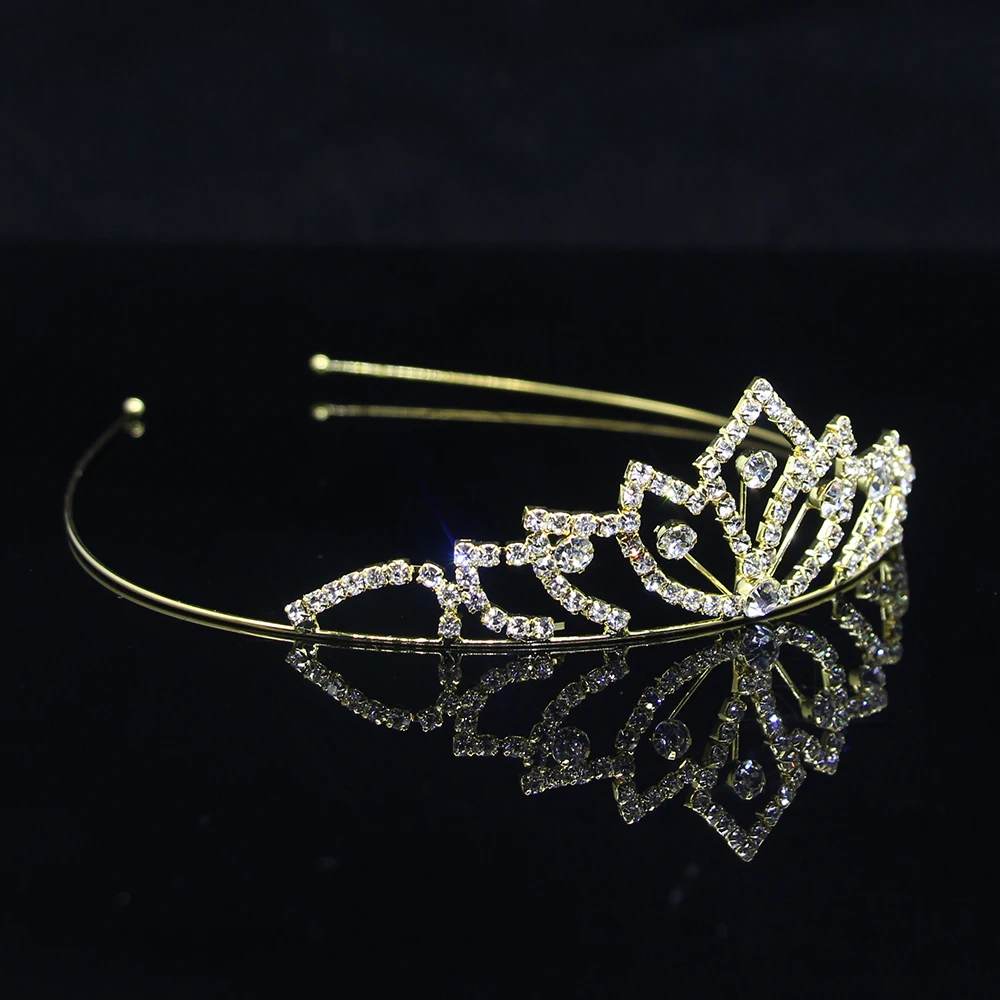 AINAMEISI милые жемчужные украшения для волос Принцесса Диадемы и короны ребенок девочка кристалл оголовье корона для невесты модные аксессуары