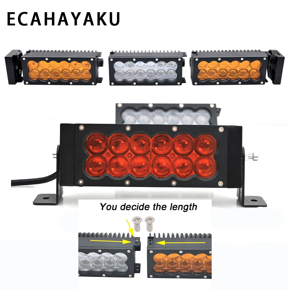ECAHAYAKU 60 Вт 2 ряда DIY длина светодиодный рабочий светильник бар для грузовика Atv УАЗ