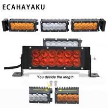 Best Offers ECAHAYAKU 60w 2 Row DIY length LED Work Light Bar For Truck Atv Uaz 4x4 Offroad Combo Beam Amber White Warning Barra Fog Lights Best Offers ECAHAYAKU 60w 2 Row DIY length LED Work Light Bar For Truck Atv Uaz 4x4 Offroad Combo Beam Amber White Warning Barra Fog Lights