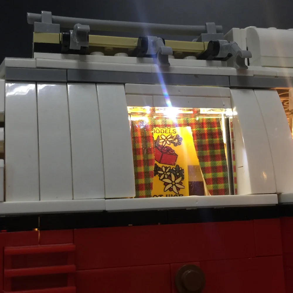 Модернизированный Светодиодный светильник для lego10220/21001 с логотипом и кнопкой cab
