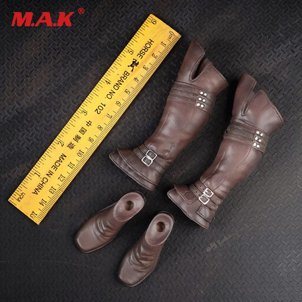 DML 1/6 Scale Brown Boots Model Hollow for 12" Action Figure