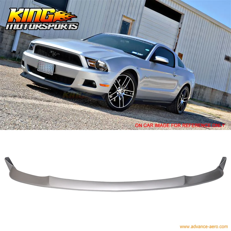 For 2010 2011 2012 Ford Mustang V6 S Style Front Bumper Lip Painted