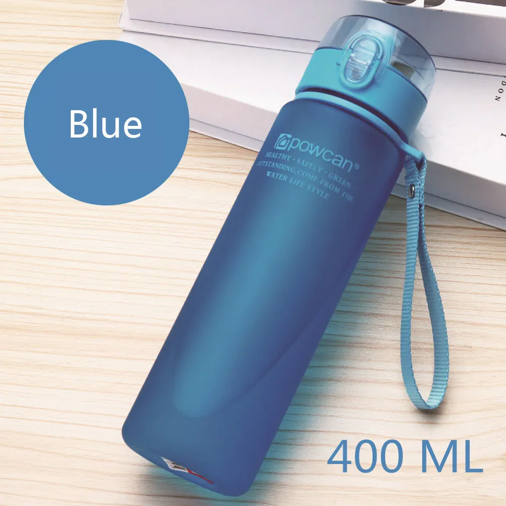 400ml Blue Спорт на открытом воздухе велосипедная фляга для воды свободная вода BPA бутылка портативная легкая герметичная походная Бутылка Чашка велосипедные аксессуары - Цвет: 400ml Blue