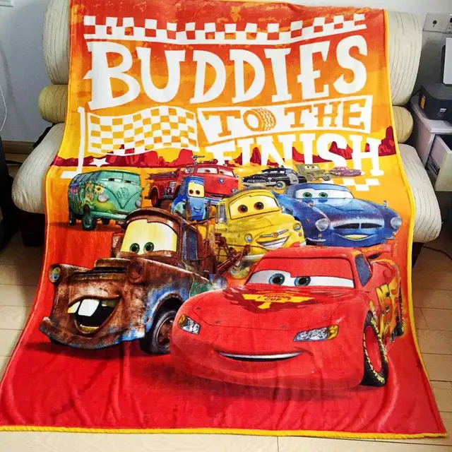 Buy Disney Cars Blanket Throw Lightning Mcqueen Coral