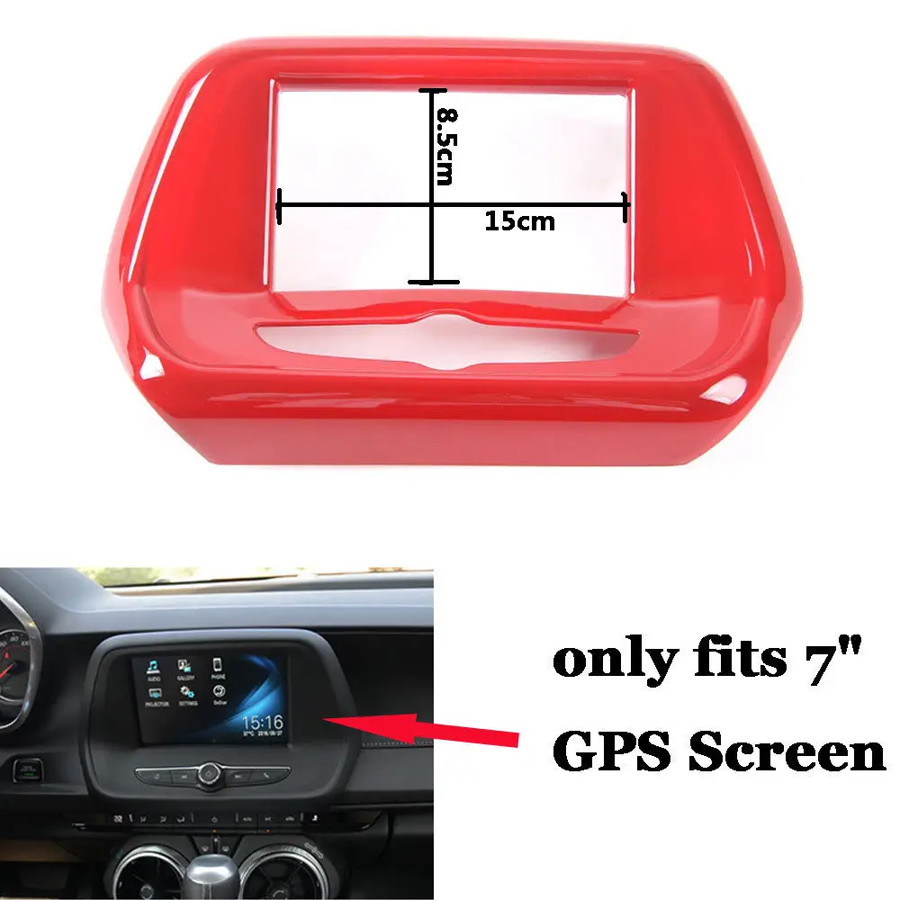 

Car Accessories ABS 3 Colors Navagation Panel Small Screen Cover Trim for Chevrolet Camero 2017+