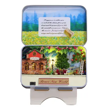 

New Diy Doll House Wooden Miniature Doll Houses Furniture Box Secret Garden Assemble Kits Handmade Model Dollhouse Toys Gifts