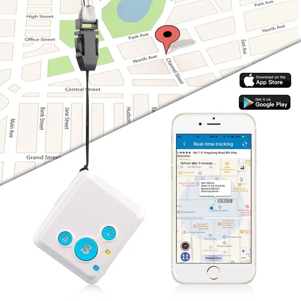GPS трекер детский с сигнализацией SOS 12 дней дней|GPS-трекеры| |