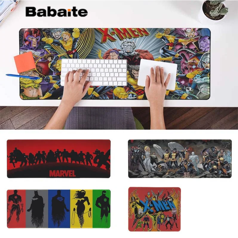 

Babaite Top Quality Marvel X-Men Gaming Player desk laptop Rubber Mouse Mat Free Shipping Large Mouse Pad Keyboards Mat