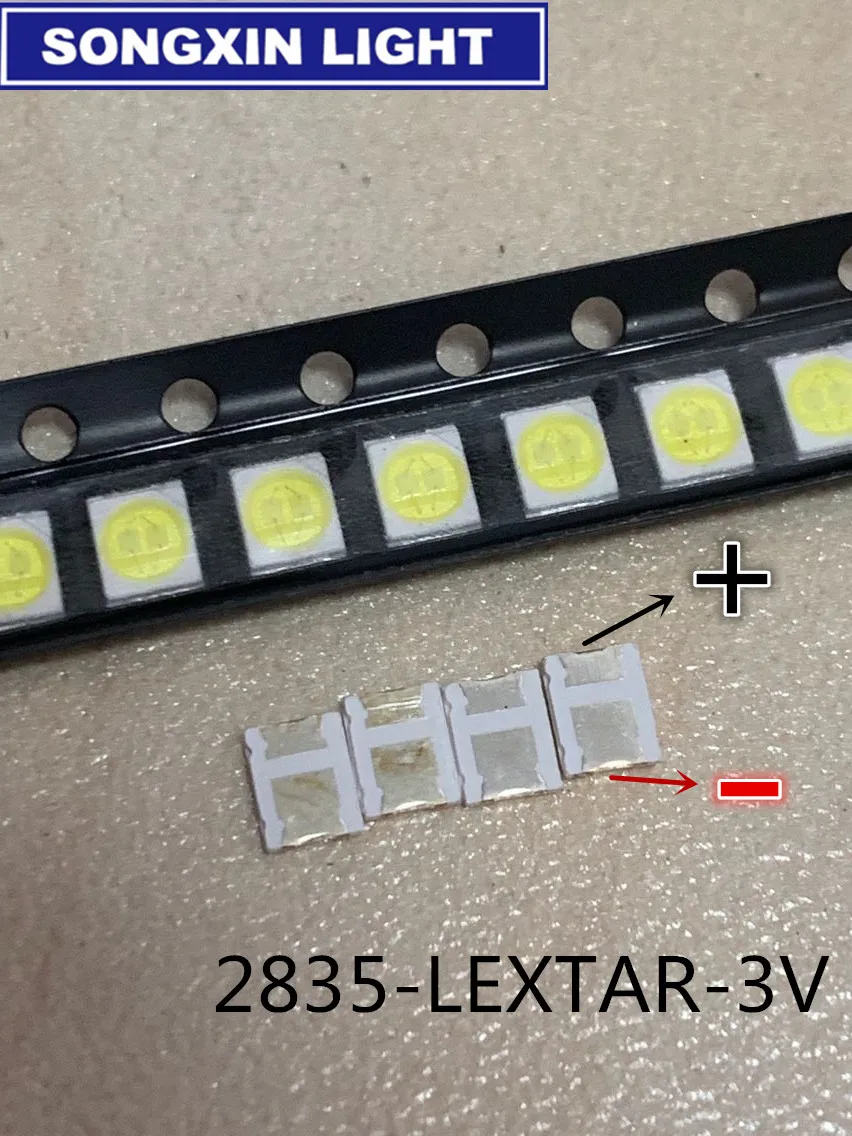 50 шт.,, LEXTAR 2835 3528 1210 3 в 1 Вт-2 Вт SMD светодиодный для ремонта ТВ Подсветка холодный белый ЖК-дисплей Подсветка светодиодный