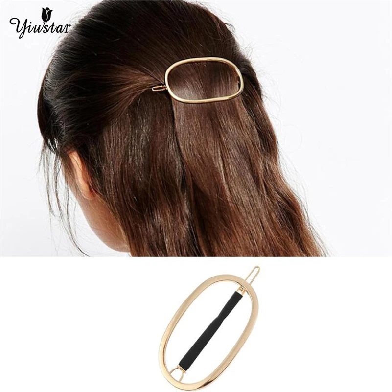 

Yiyustar Tiara Bridal Wedding Accessories Oval Metal Hair Clip Hair Pin Head Jewelry Sieraden Joyas Cheveux Mariage 2018