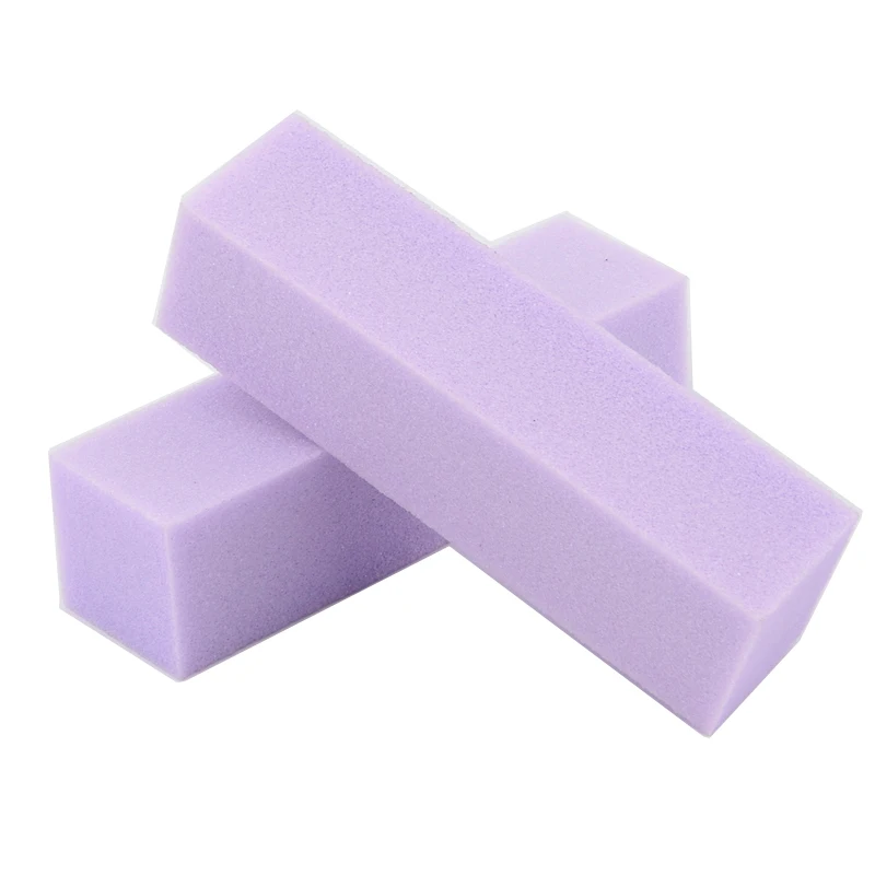 6 шт./лот Карамельный цвет формы пилочка для ногтей Губка 100/180 придание ногтям