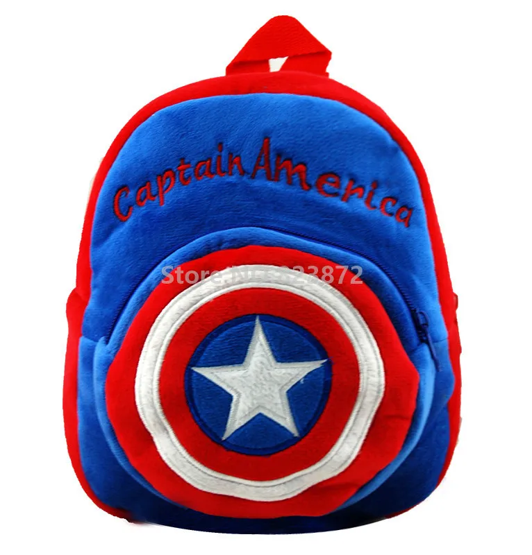 Avengers Captain America Cute Plush Bags Kindergarten Preschool