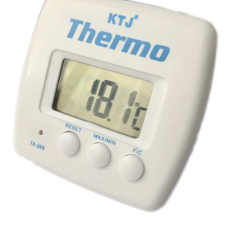 LCD Digital Wireless Indoor Thermometer Portable Desk Kitchen Room