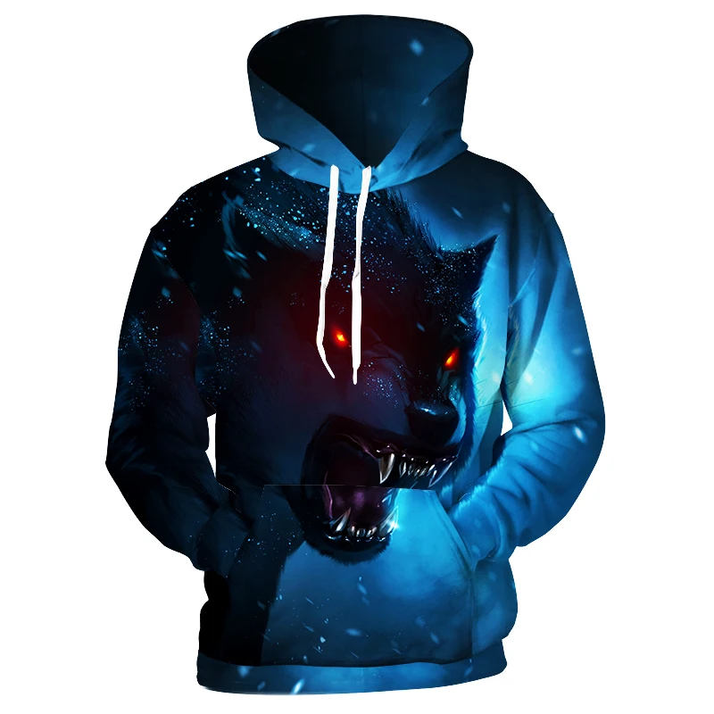 

Cloudstyle Mens 3D Hoodies Wolf Tiger Printed Sweatshirts Novelty Hoody Animal 3D Tracksuits Loose Pullover Harajuku Male Jacket