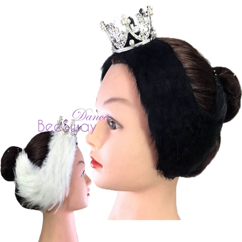Black White Swan Lake Ballet Headpiece 