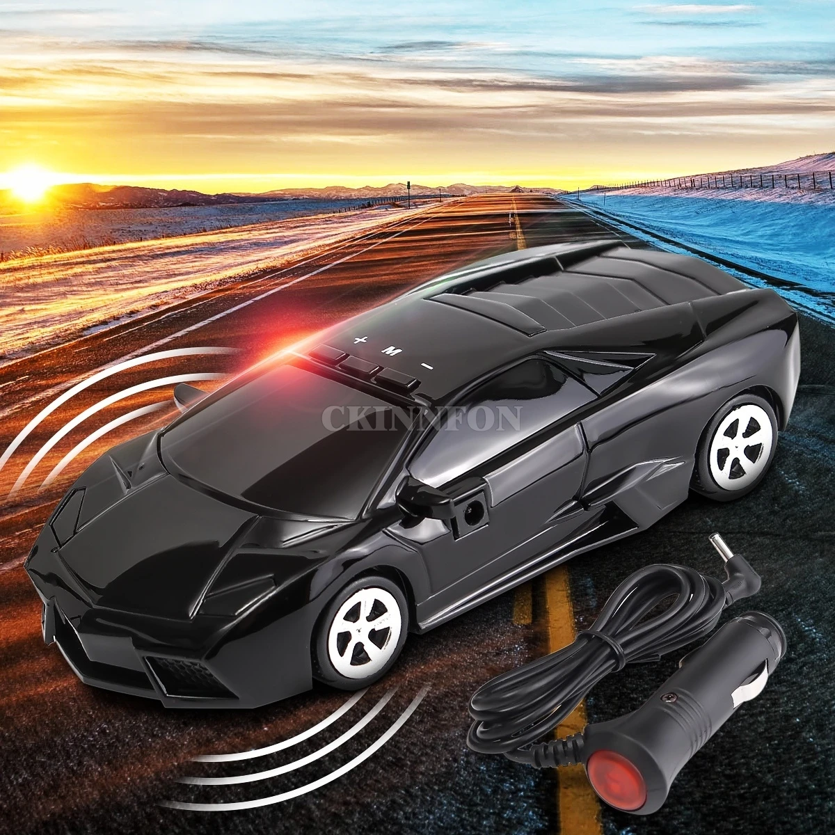 

DHL 10PCS 360 Car Tracker Speed Laser Radar Detector Voice Alert Warning Radar GPS Protection Speed Anti Slip PAD for Driver