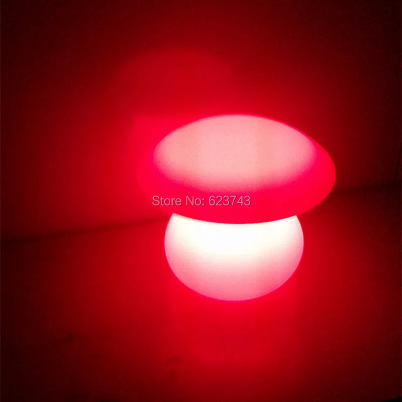 1 шт. перезаряжаемый цветной Водонепроницаемый светодиодный светильник в виде гриба, светодиодный настольный светильник для украшения дома
