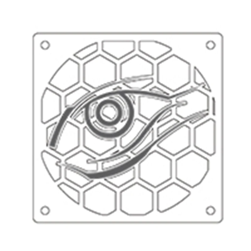 ESLOTH прозрачный пользовательских компьютерных Чехлы для вентиляторов 12/14 см GTX ROG шасси персонализированные декоративные веера защитную крышку