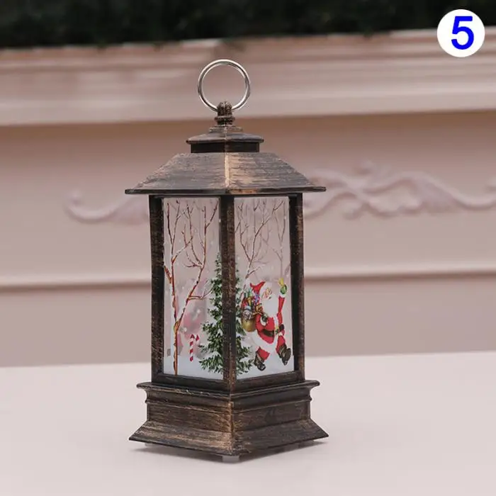 Christmas Candlestick Lantern Light Candle Holder Lamp Bulb Home Party Decor MYDING