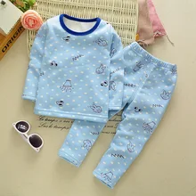 2016 D’hiver Enfants Sous-Vêtements Thermiques Bébé Garçons Filles Long Johns Enfants Pyjamas Pantalon Enfants Coton Plus Épais Velours 0-3ans