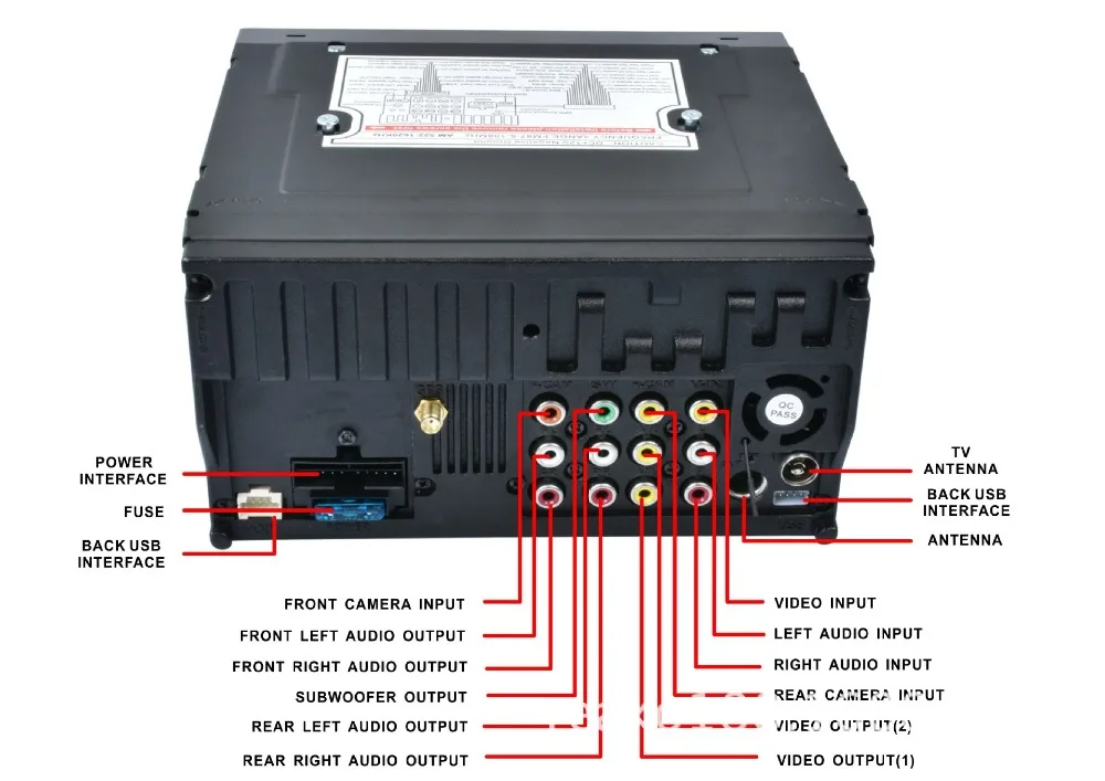 Perfect car stereo aux audio input  AR6305 2 DIN Car Bluetooth Audio 7" HD Radio In Dash Touch Screen Stereo MP3 MP5 Player USB 15