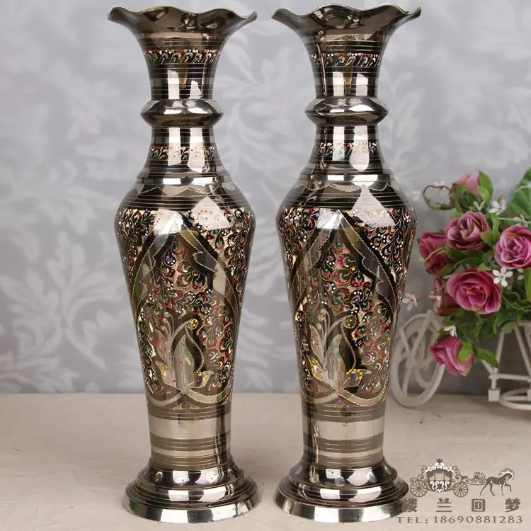 35cm Height 2pcs Native Gift handicraft article tank vase Pakistan vase