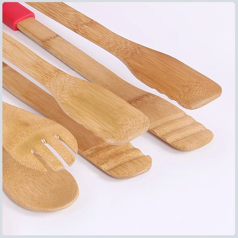 Кухонные принадлежности бамбуковые тостерные Щипцы Еда зажим для хлеба Зажим для барбекю Кухонные гаджеты инструмент для выпечки Кухонные принадлежности Инструменты посуда