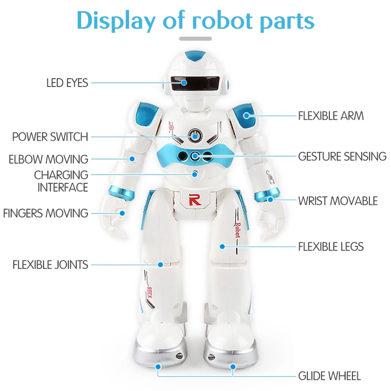 Робот зарядка через usb Танцы жест Фигурки Игрушка Робот Управление RC робот игрушки