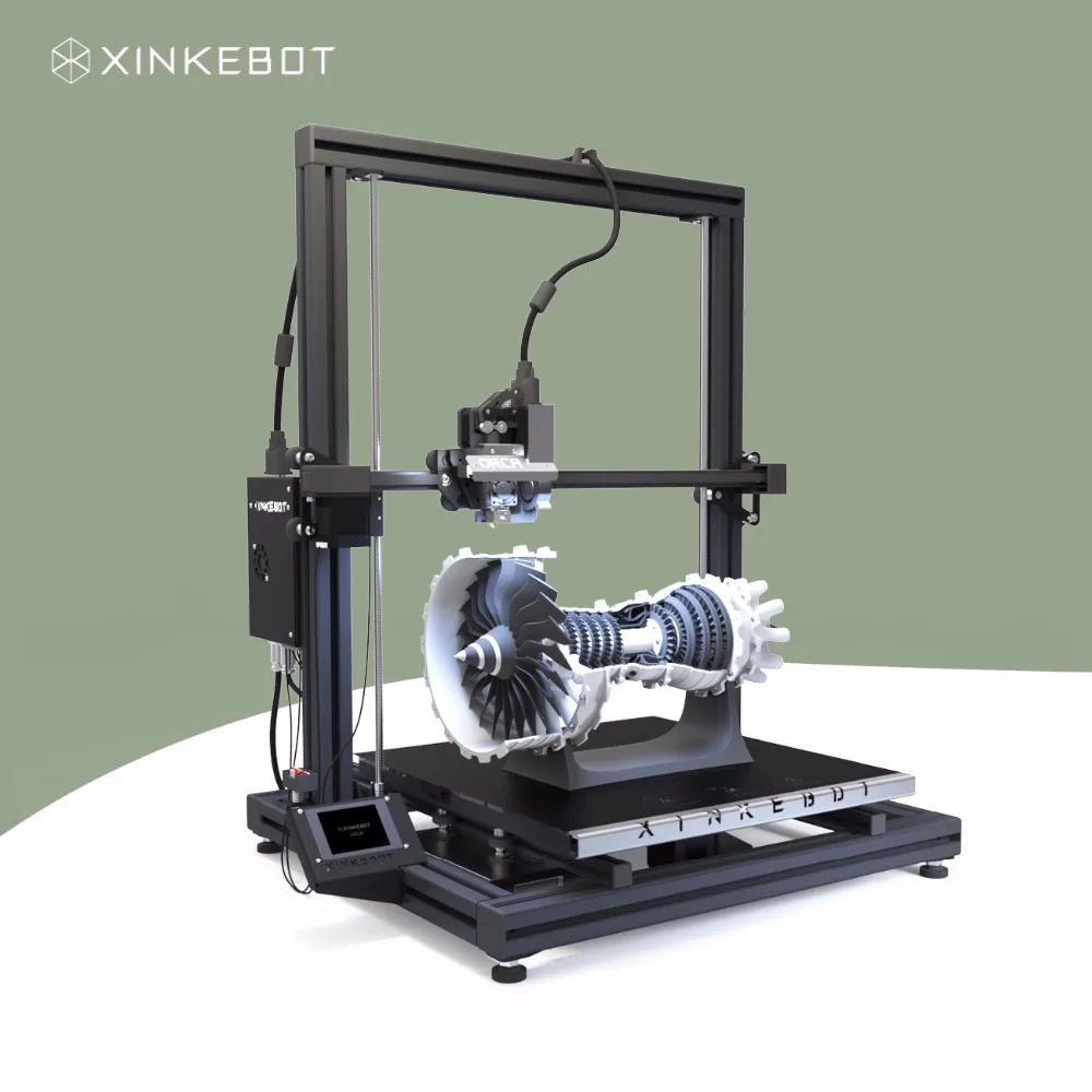 Large 3D Printer High Resolution 0 05mm Precision Xinkebot Orca2 Cygnus Dual Extruder 3D Printer 400x400x500