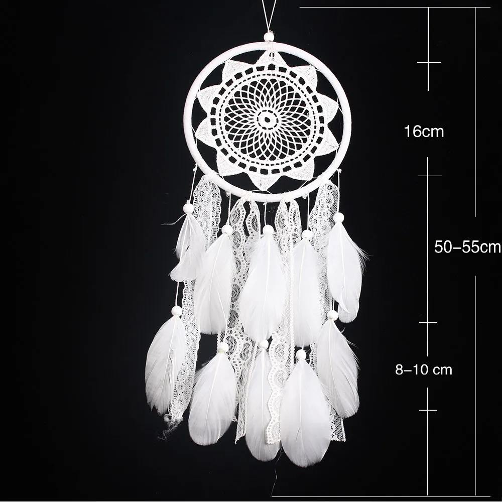 Перо стены висящий мечтатель колокольчики ручной работы Ловец снов Сеть украшения дома ремесло с перьями подарок