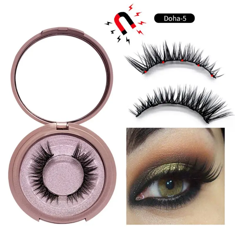 New Liquid Eyeliner+ Magnetic False Eyelashes+ Tweezer Set Makeup Long Lasting for False Eyelashes dropshipping - Цвет: 05