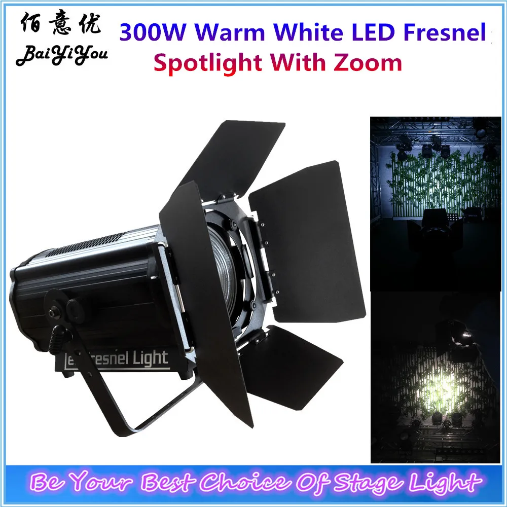 300W LED Warm White 3200K or Cool White 5600K Fresnel Spotlight With