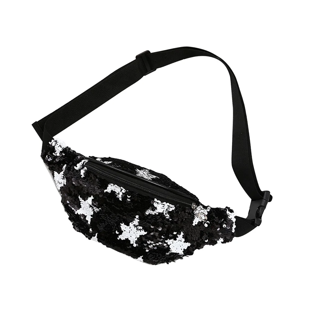 

Sequin Fanny Pack City Jogging Bags For Women Star Pattern Waist Bag Sport Bag Outdoor Sports Travel Crossbody Bags