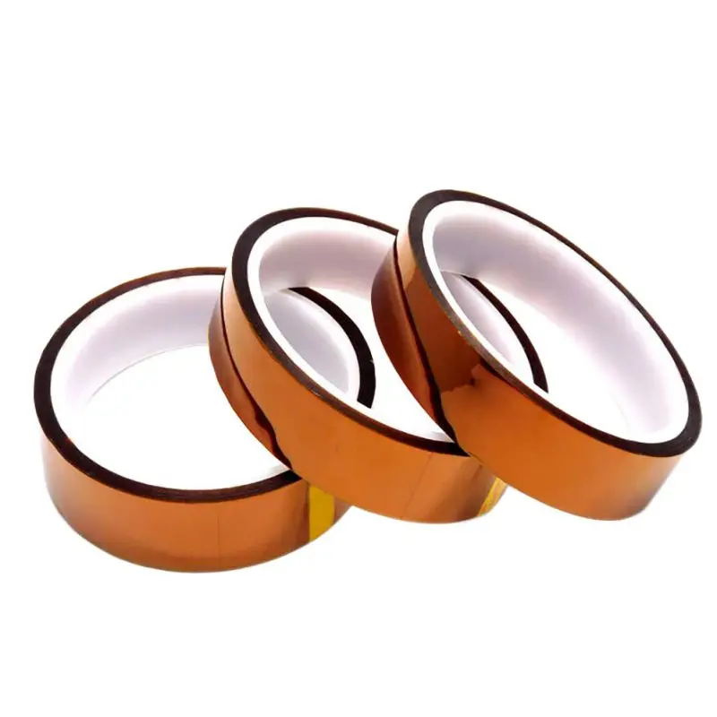 

1Pc Width 10/12/15/20/25mm Length Heat Resistant Polyimide Tape High Temperature Adhesive Insulation Kapton Tape 33M