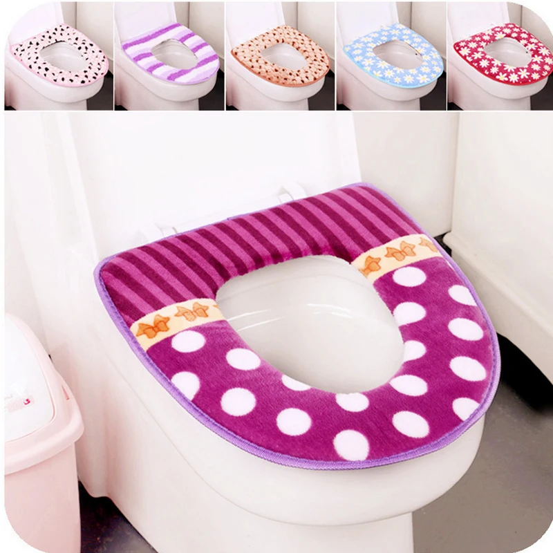 2016 New Fashion Thick Cotton Linter Warm Toilet Seats Cover Amplify