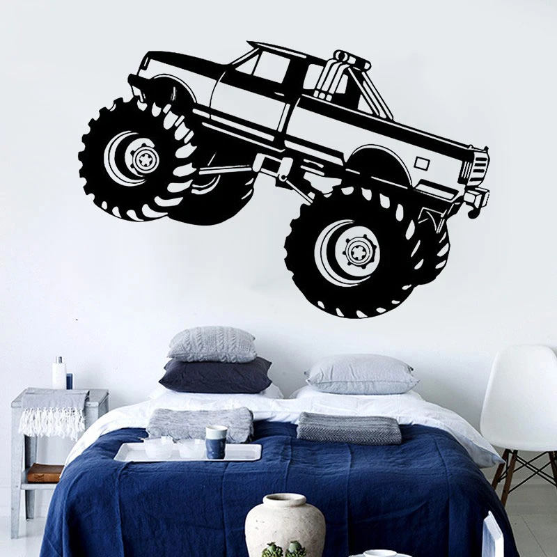 American Truck 3D Wall Art Stickers Mural Decal Kids Boys Bedroom Decor DH87 