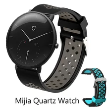 Mijia кварцевые часы ремешок силиконовый браслет для xiaomi mijia кварцевые часы смарт-ремень полосы для amazfit bip lite браслет