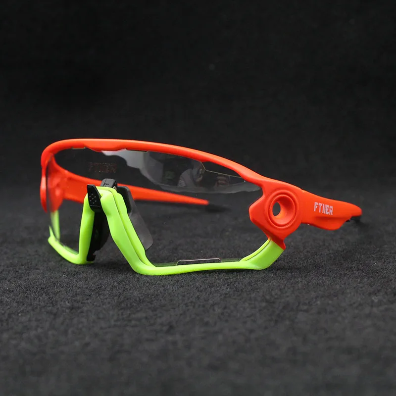 Ftiier 2 линзы спортивные фотохромные поляризационные стекла es очки для велоспорта велосипедные очки MTB велосипед езда Рыбалка Велоспорт Солнцезащитные очки es