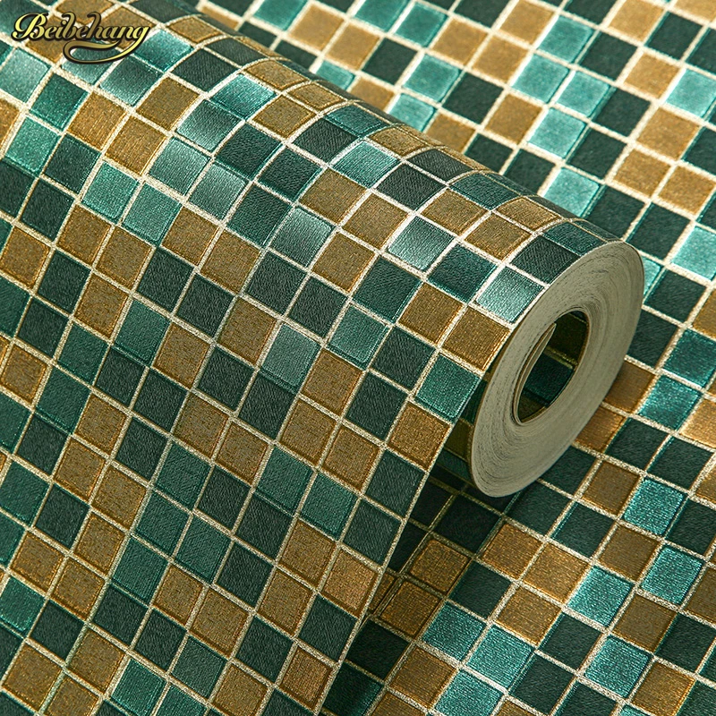 beibehang Mosaic KTV women 's clothing shop ceiling lamp pool background wallpaper papel de parede para quarto wall paper beibehang aesthetic city night background wall custom large mural green wallpaper papel de parede para quarto