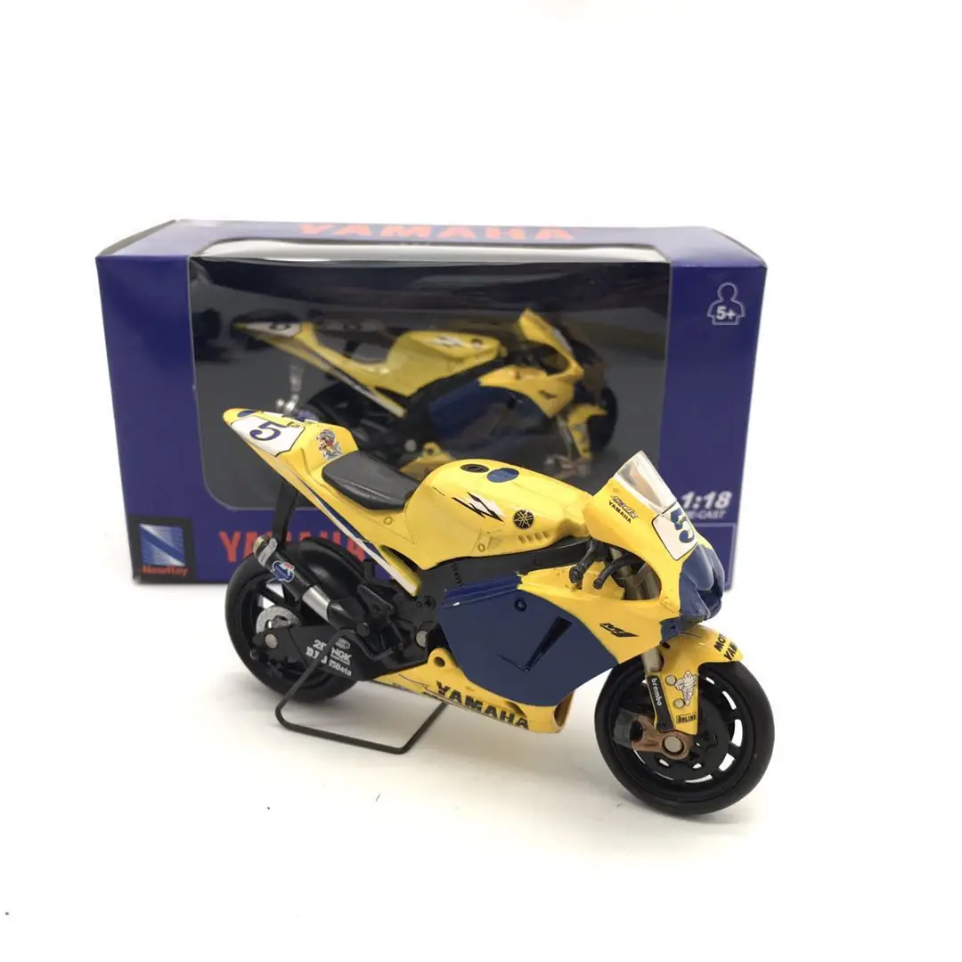 Абсолютно YJ 1/18 масштаб Гоночные Игрушки, модели мотоциклов YAMAHA M1 GP#5 литой металлический мотоцикл модель ручной работы игрушки для подарка/детей/коллекции