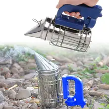 Электрический Пчеловодство курильщик из нержавеющей стали ручной пчеловодства фермы пчеловодства инструмент оборудование дыма садовые клещи средства для обработки USB